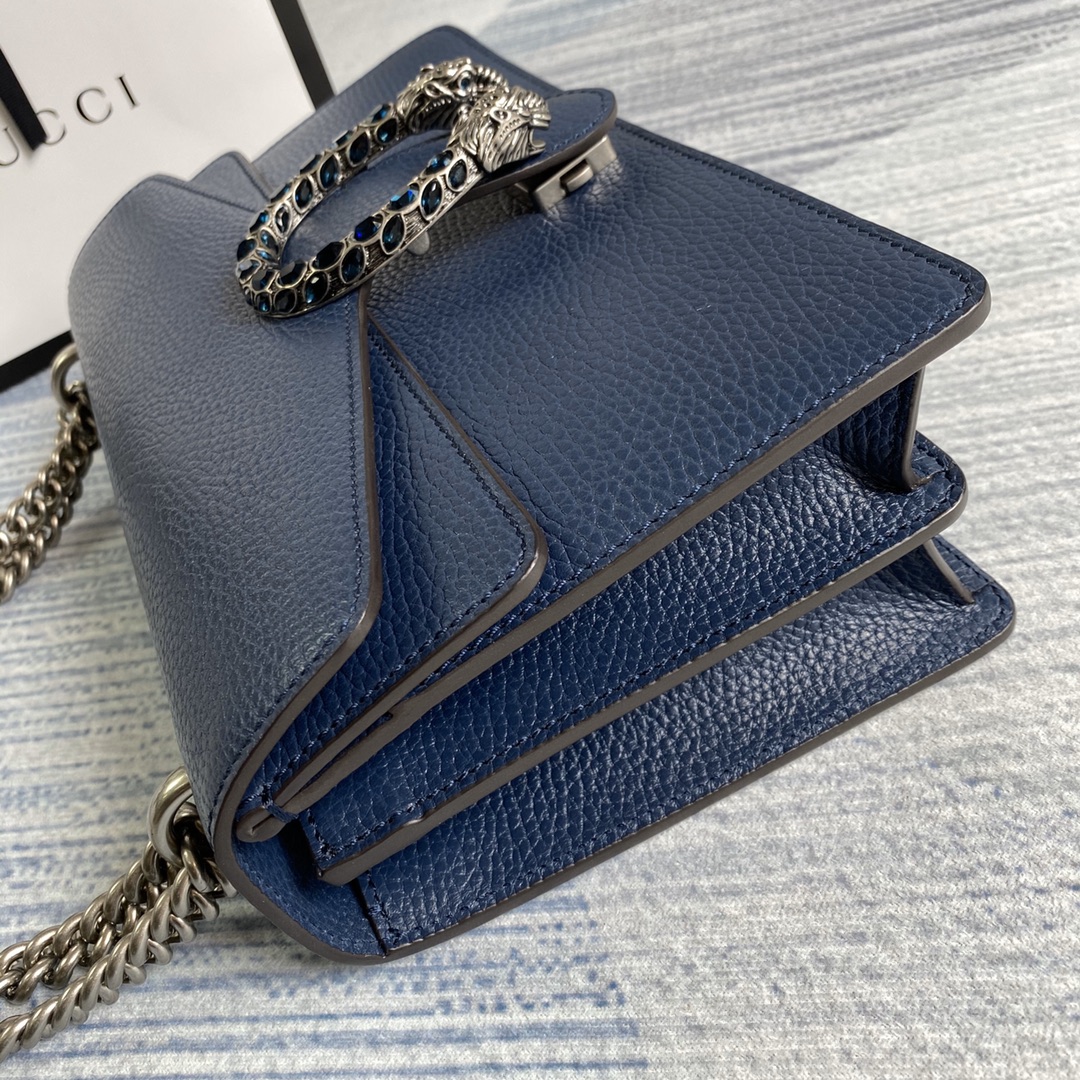 Gucci Dionysus Small Shoulder Bag 400249 Dark blue